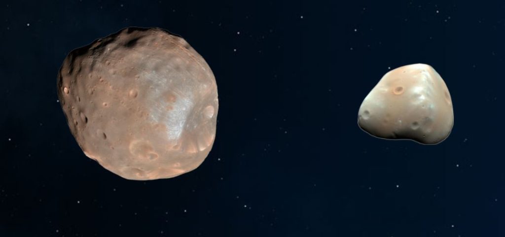 Mars Moons Phobos and Deimos